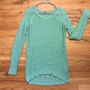 Teal sheer sweater